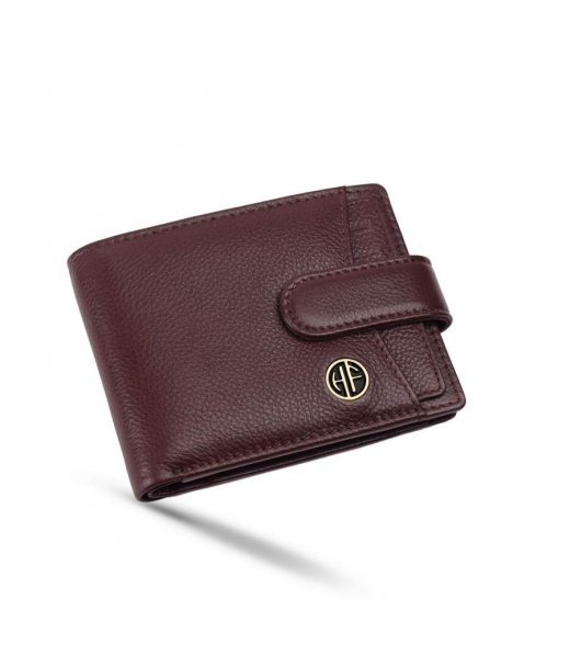 Чоловічий шкіряний гаманець Hammonds Flycatcher HF502 Redwood Brown (Коричневий)