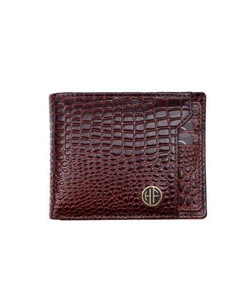 Чоловічий шкіряний гаманець Hammonds Flycatcher HF577 Croc Brown (Коричневий)