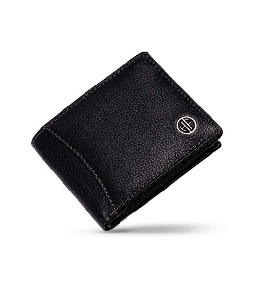 Чоловічий шкіряний гаманець Hammonds Flycatcher HF592 Black (Чорний)