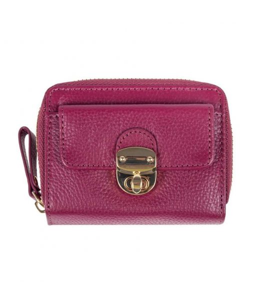 Жіночий шкіряний гаманець Ashwood Y50 Rasberry (Малиновий) Жіночий шкіряний гаманець Ashwood Y50 Rasberry (Малиновий)