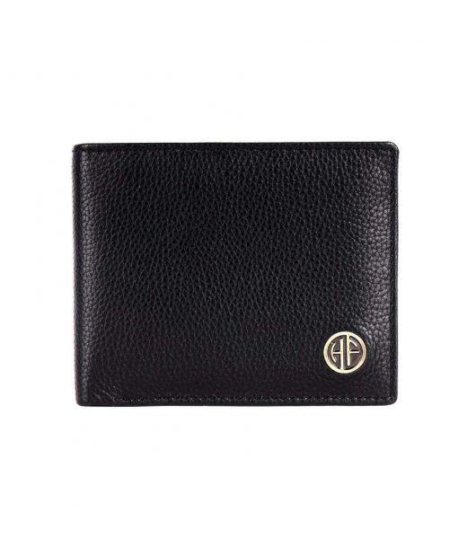Чоловічий шкіряний гаманець Hammonds Flycatcher HF594 Black (Чорний)
