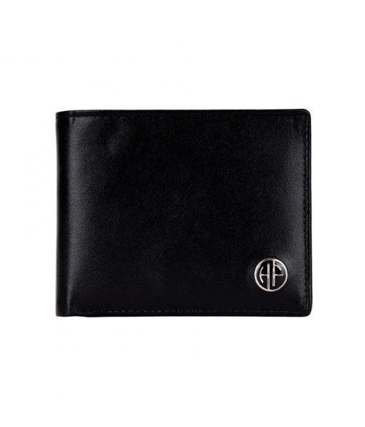 Чоловічий шкіряний гаманець Hammonds Flycatcher HF595 Black (Чорний)