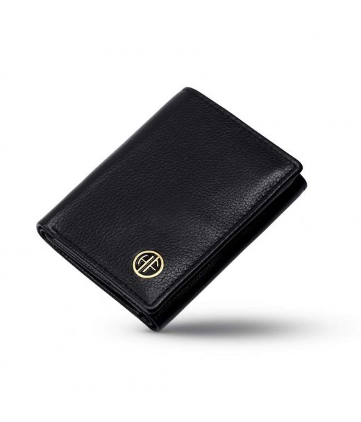 Чоловічий шкіряний гаманець Hammonds Flycatcher HF597 Black (Чорний)