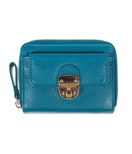 Жіночий шкіряний гаманець Ashwood Y50 Turq (Синій) Жіночий шкіряний гаманець Ashwood Y50 Turq (Синій)