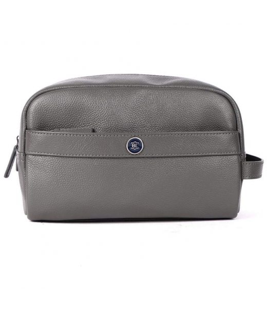 Несесер шкіряний Brampton London Aqualuxe Grey (Сірий)