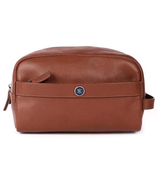 Несесер шкіряний Brampton London Aqualuxe Tan (Рудий)