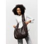 Жіноча сумка Sambag HOBO WEAVE шоколад