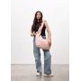 Жіноча сумка Sambag HOBO WEAVE пудрова