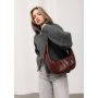 Жіноча сумка Sambag HOBO S бургунді