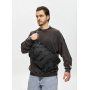 Мужская сумка-бананка под ноутбук Sambag Urban Pro черная