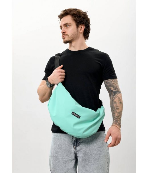 Чоловіча сумка Sambag HOBO Bag-glove м'ятна Чоловіча сумка Sambag HOBO Bag-glove м'ятна