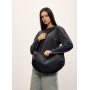 Женская сумка Sambag HOBO Bag-glove черная тканевая