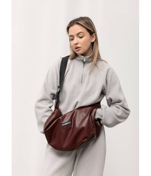 Женская сумка Sambag HOBO Bag-glove бургунди
