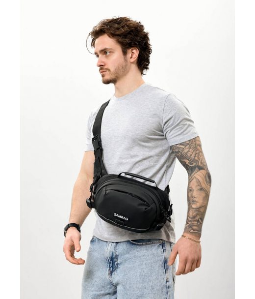 Чоловіча сумка через плече бананка Sambag Flex Pro оксфорд Чоловіча сумка через плече бананка Sambag Flex Pro оксфорд