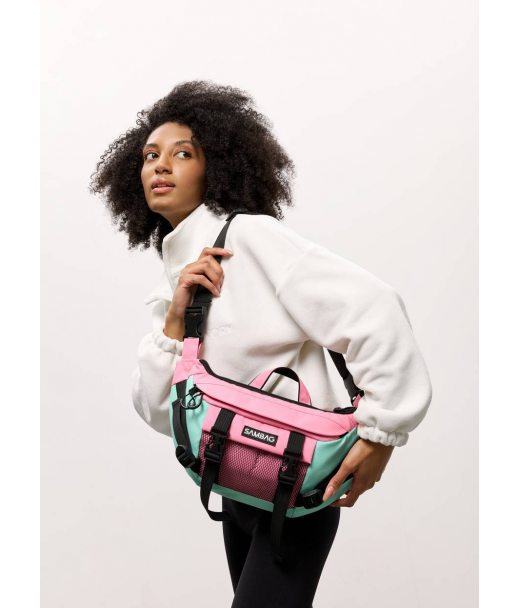 Велика жіноча поясна сумка бананка для планшета Sambag DynamicDart рожева Велика жіноча поясна сумка бананка для планшета Sambag DynamicDart рожева