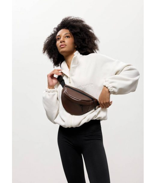 Жіноча сумка на пояс бананка Sambag Urban One коричнева Жіноча сумка на пояс бананка Sambag Urban One коричнева