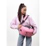 Женская сумка-бананка под ноутбук Sambag Urban Laptop розовая