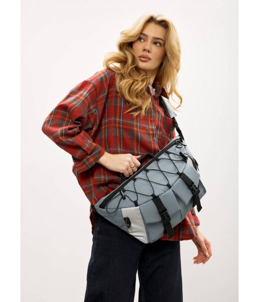 Жіноча cумка-бананка під ноутбук Sambag Urban Pro блакитна Жіноча cумка-бананка під ноутбук Sambag Urban Pro блакитна