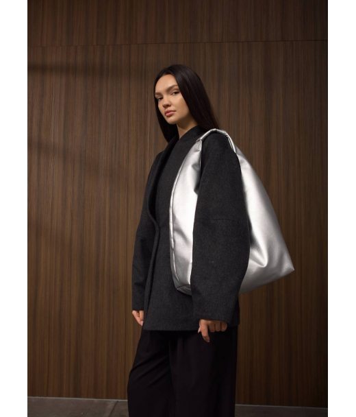 Жіноча сумка Sambag HOBO L срібло Жіноча сумка Sambag HOBO L срібло