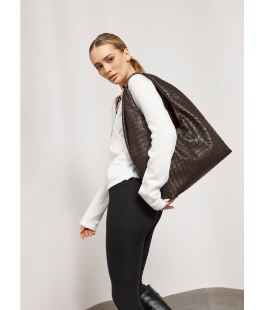 Женская сумка Sambag HOBO WEAVE коричневая Женская сумка Sambag HOBO WEAVE коричневая