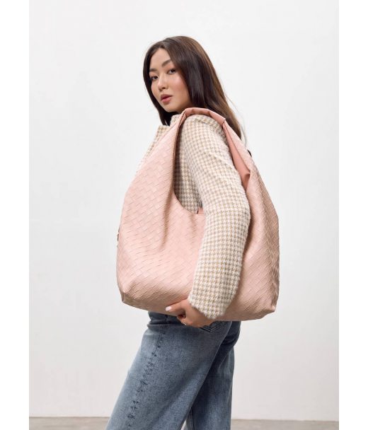 Женская сумка Sambag HOBO WEAVE порошок Женская сумка Sambag HOBO WEAVE порошок