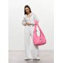 Женская сумка Sambag HOBO WEAVE розовая