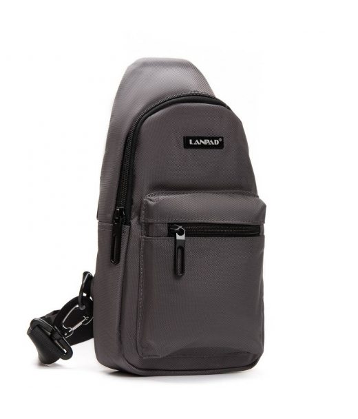 Сумка Чоловіча на плече нейлон Lanpad 3073 gray