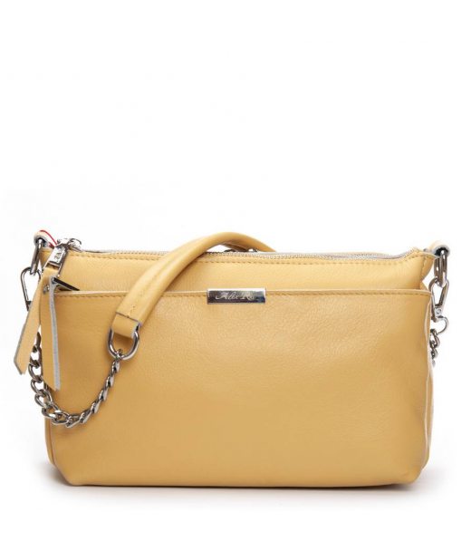 Сумка Шкіряна Жіноча Класична ALEX RAI 8912-9 yellow