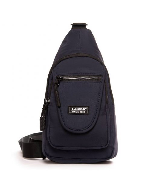 Сумка Чоловіча на плече нейлон Lanpad 0936 blue бол