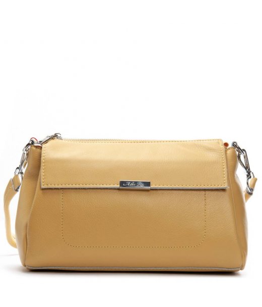 Сумка Шкіряна Жіноча Класична ALEX RAI 8721-9 yellow