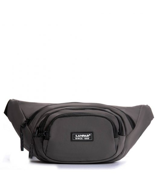 Сумка Чоловіча На пояс нейлон Lanpad 61056 grey Сумка Чоловіча На пояс нейлон Lanpad 61056 grey
