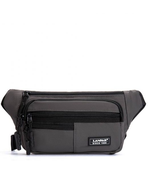 Сумка Чоловіча На пояс нейлон Lanpad A83033 grey