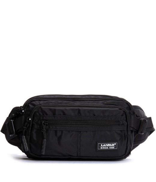 Сумка Мужская пояс-бананка нейлон Lanpad 63761 black