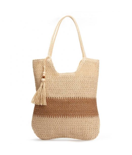 Жіноча плетена сумка PODIUM 8051 beige
