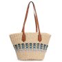 Сумка Женская Плетеная PODIUM 6150 beige blue