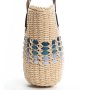 Жіноча плетена сумка PODIUM 6150 beige blue