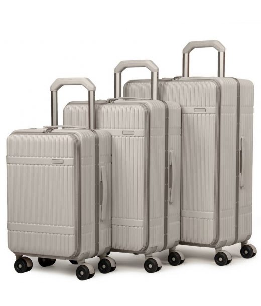 Дорожная Чемодан 31 ABS-пластик Dinibao 2052 wheat gray