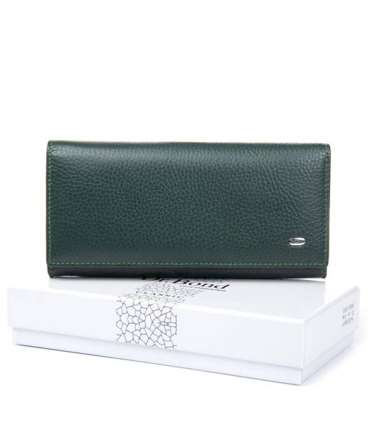 Кошелек Classic Женский кожа DR. BOND W1-V-2 green