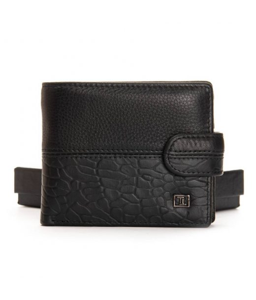 Кошелек BE Мужской кожа BRETTON 208-L0613 black mix