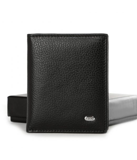 Гаманець Classic шкіра Dr. BOND M-OB1 black Гаманець Classic шкіра Dr. BOND M-OB1 black