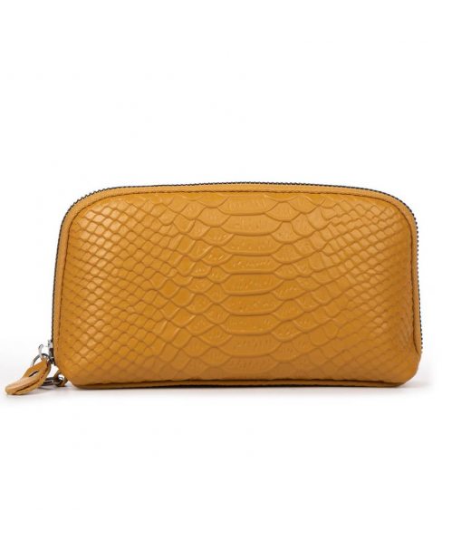 Косметичка кожа 60096 yellow Podium Косметичка кожа 60096 yellow Podium