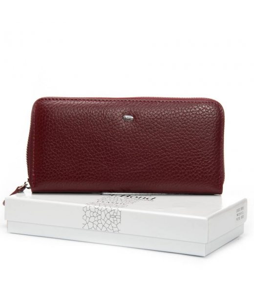 Гаманець Шкіряний Жіночий Classic DR. BOND W201 wine red