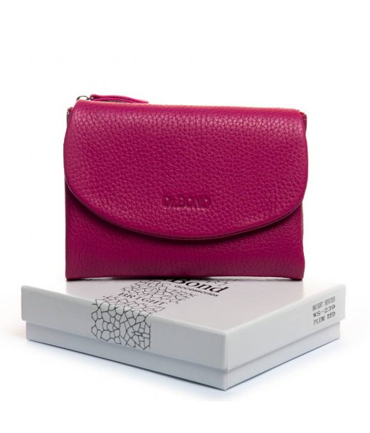 Кошелек Bright Женский кожа DR. BOND WS-239 plum-red