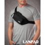 Сумка Мужская На пояс нейлон Lanpad 35002 black