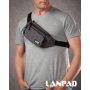 Сумка Мужская На пояс нейлон Lanpad 35002 gray