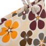 Сумка Жіноча Пляжна текстиль PODIUM 5028-15 beige цветы