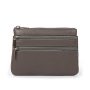 Косметичка кожа A-00141 grey Podium