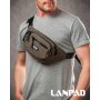Сумка Мужская На пояс нейлон Lanpad 61057 deep khaki Сумка Мужская На пояс нейлон Lanpad 61057 deep khaki