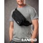 Сумка Мужская пояс-бананка нейлон Lanpad 63761 black Сумка Мужская пояс-бананка нейлон Lanpad 63761 black