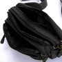 Сумка Мужская пояс-бананка нейлон Lanpad 63737 black